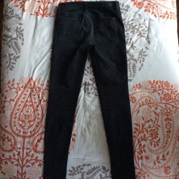 Black American Eagle Hi-Rise Jeggings: Size 4 - Picture 5 of 8